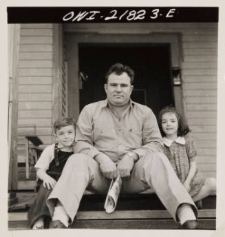 Marvin Johnson, Truck Driver, with his Two Children (from "Montgomery, AL" series)