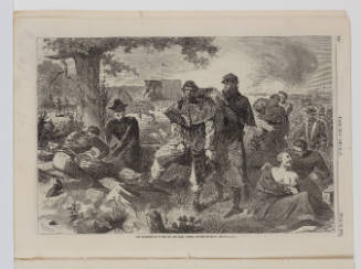The Surgeon at Work at the Rear during an Engagement; The War for the Union, 1862—the Bayonet Charge 1862, from Harper’s Weekly, July 12, 1862