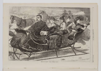 Christmas Belles, from Harper’s Weekly, January 2, 1869