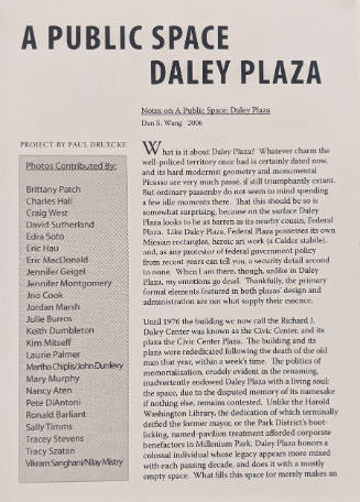 A Public Space: Daley Plaza, from the portfolio A Ragbox of Overstood Grammars