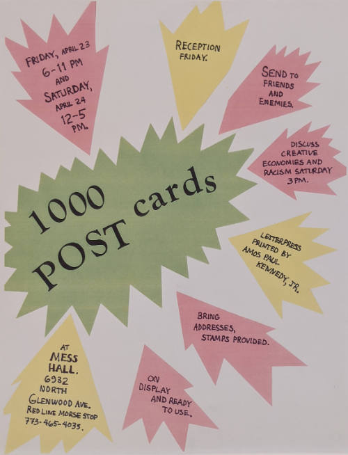 1000 Post Cards by Amos Kennedy, Jr., from the portfolio A Ragbox of Overstood Grammars