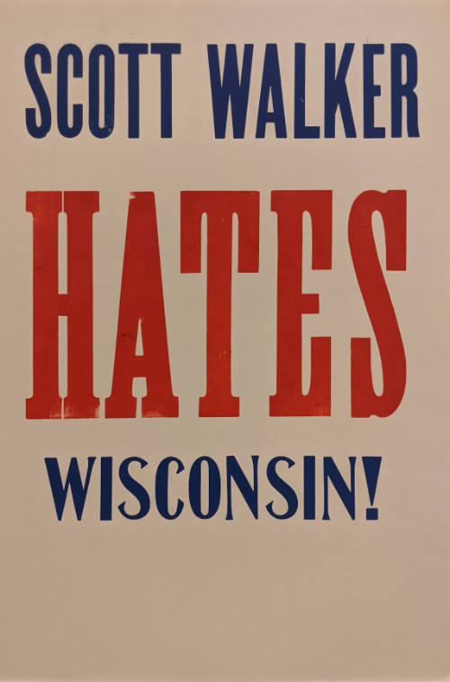 Scott Walker Hates, from the portfolio A Ragbox of Overstood Grammars