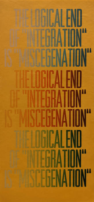 Integration and Miscegenation, from the portfolio A Ragbox of Overstood Grammars