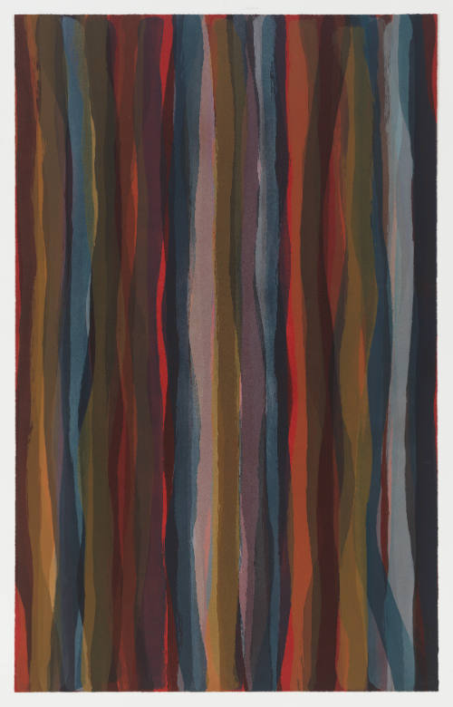 Brushstrokes in Different Colors in Two Directions (red version)