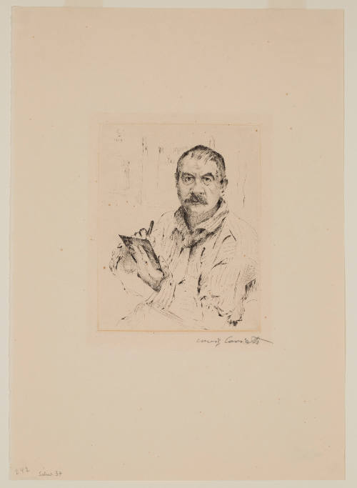 Selbstbildnis radierend (Self-portrait while Etching)