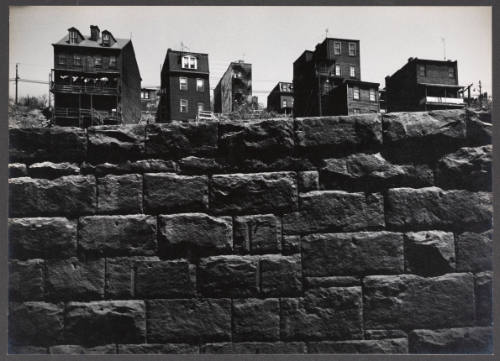 Untitled (houses from stone wall), from the series Pittsburgh